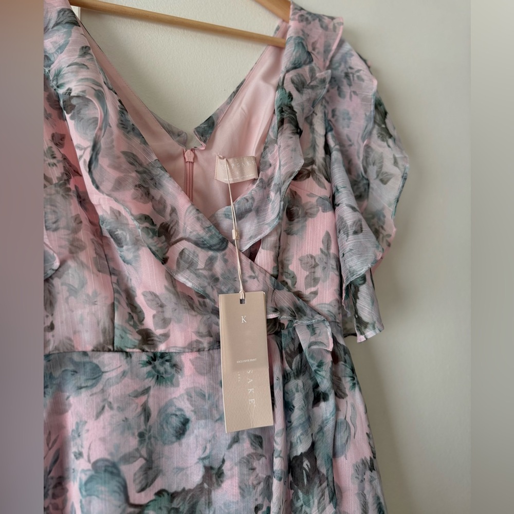 SOLD NWT KEEPSAKE THE LABEL Floral Asymmetrical Dress - Picture 2 of 4